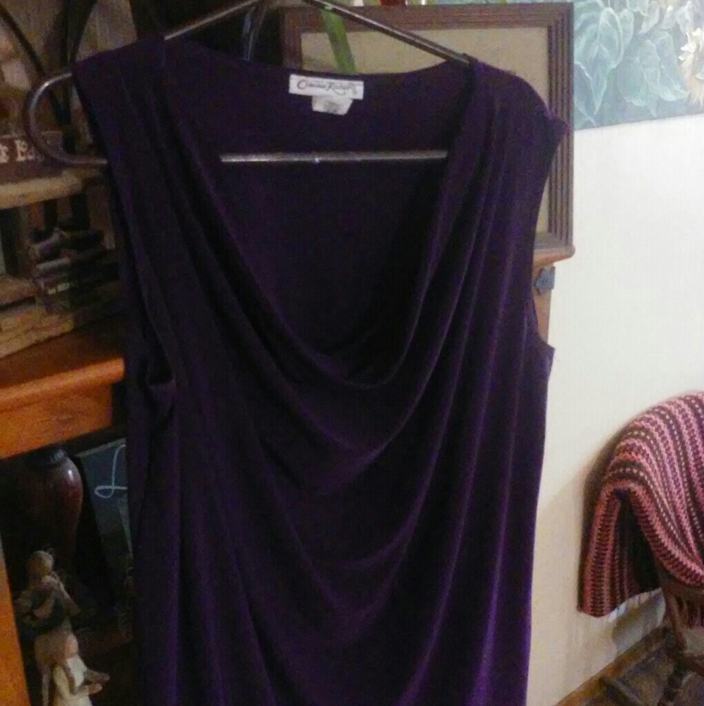 !!5/$25!!  Silky scoop cowl style tank top